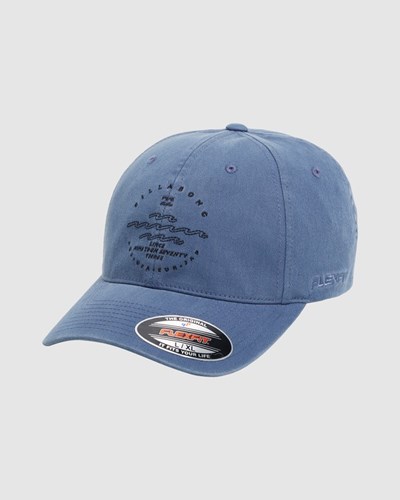 Billabong Wavy Davy Washed Flexfit Hat Azules | KRFNT8916
