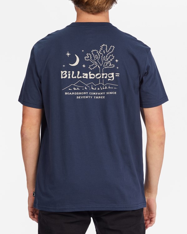 Billabong Social Club Corta Sleeve T-Shirt Denim | ADNLW0572